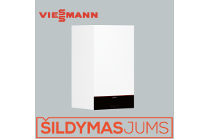 Dujinis kondensacinis katilas Viessmann Vitodens 100-W 3,2-19 kW tipas B1HG jungiamas prie tūrinio vandens šildytuvo Z031800 Dujinis kondensacinis katilas Viessmann Vitodens 100-W 3,2-19 kW tipas B1HG jungiamas prie tūrinio vandens šildytuvo Z031800